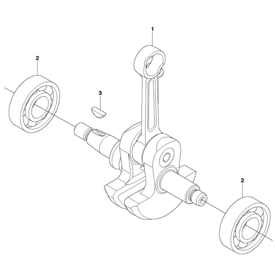 Crankshaft Assembly For Husqvarna 553RBX Brushcutters