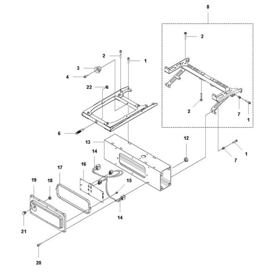 Frame for Husqvarna 544-EPOS Robotic Mower