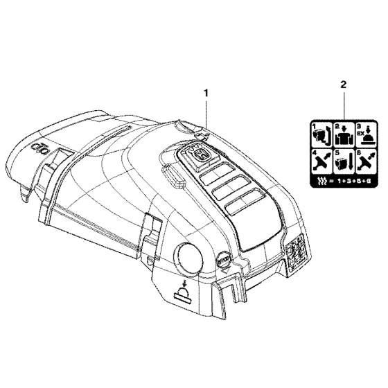 Cylinder Cover Assembly For Husqvarna 545 Chainsaw 