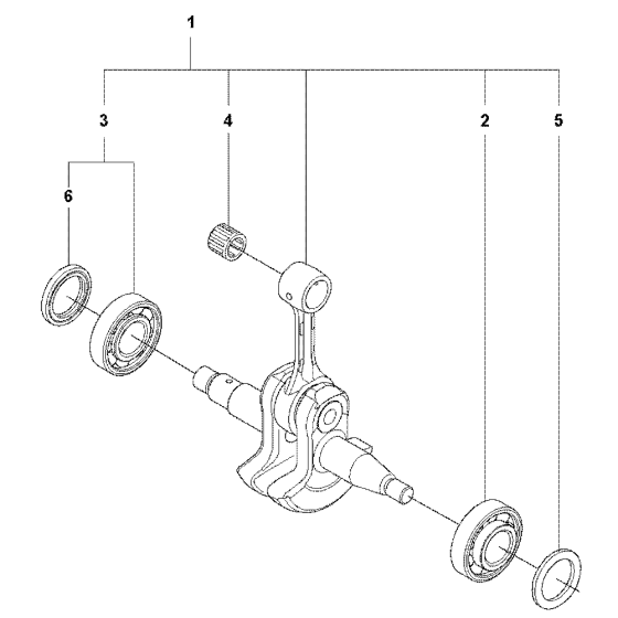 Crankshaft Assembly For Husqvarna 545 Chainsaw 