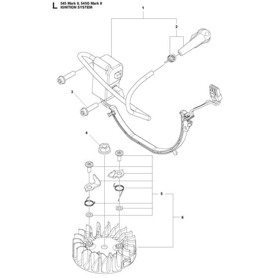 Ignition System Assembly for Husqvarna 545 Mark II Chainsaw