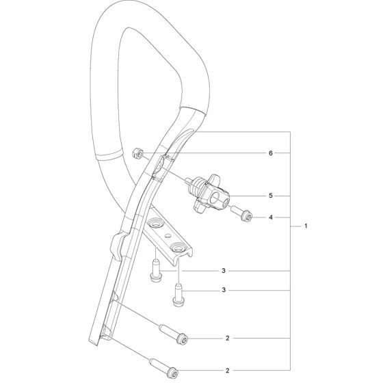 Handle Assembly for Husqvarna 545 Mark II Chainsaw