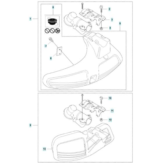 Accessories -1 for Husqvarna 545F Brushcutter