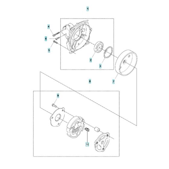 Clutch Assembly for Husqvarna 545F Brushcutter