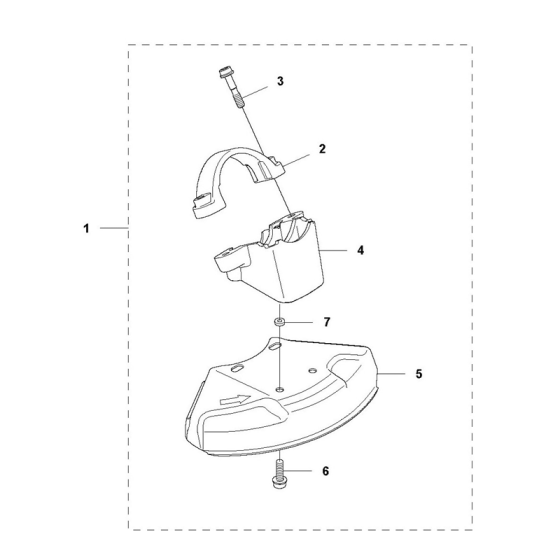 Accessories-5 Assembly For Husqvarna 545FR Brushcutters