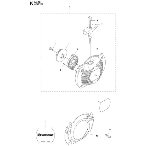 Starter Assembly For Husqvarna 545FR Brushcutters
