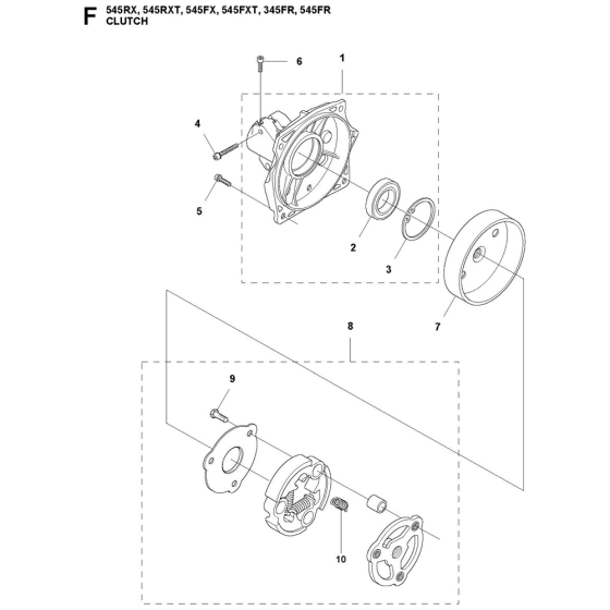 Clutch Assembly For Husqvarna 545FX Brushcutters