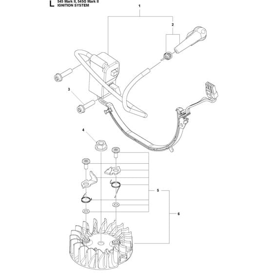 Ignition System Assembly for Husqvarna 545G Mark II Chainsaw