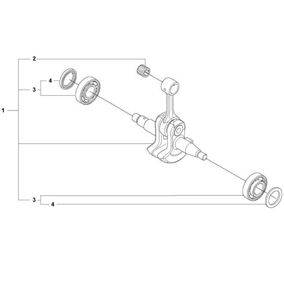 Crankshaft Assembly for Husqvarna 545G Mark II Chainsaw