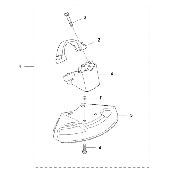 Accessories-5 Assembly For Husqvarna 545RX Brushcutters