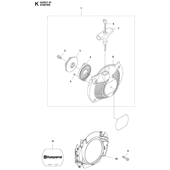 Starter Assembly For Husqvarna 545RXTAT Brushcutters