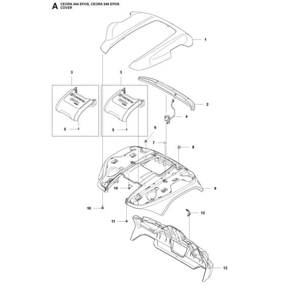 Cover for Husqvarna 546-EPOS Robotic Mower