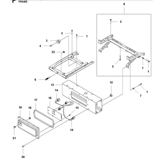 Frame for Husqvarna 546-EPOS Robotic Mower