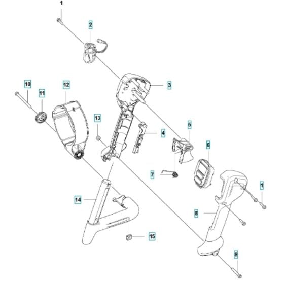 Throttle Controls for Husqvarna 550iBTX Battery Blower