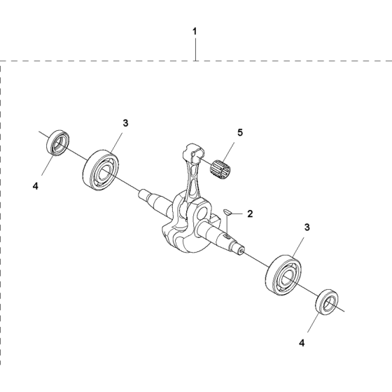 Crankshaft Assembly for Husqvarna 560BTS Leaf Blower