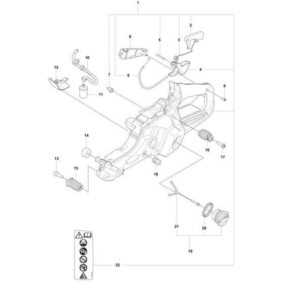 Fuel Tank Assembly for Husqvarna 560XP Mark II Chainsaw