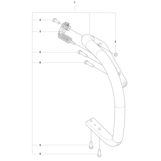 Handle Assembly for Husqvarna 560XP Mark II Chainsaw