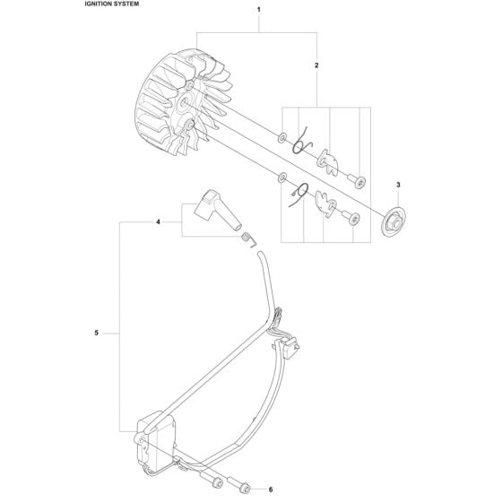 Ignition System Assembly for Husqvarna 560XPG Mark II Chainsaw