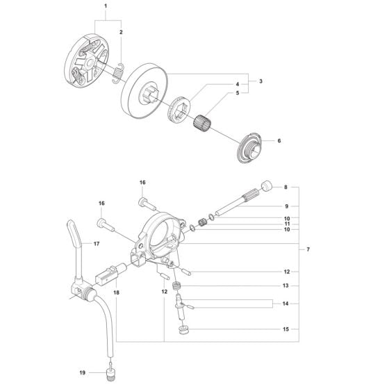 Clutch, Oil Pump Assembly for Husqvarna 562XP Mark II Chainsaw