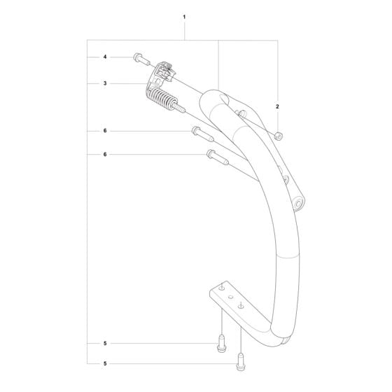 Handle Assembly for Husqvarna 562XP Mark II Chainsaw