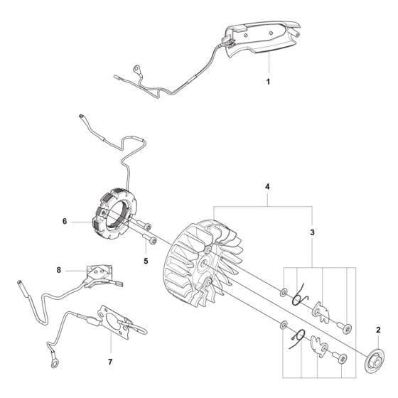 Heated Handle Assembly -1 for Husqvarna 562XPG Mark II Chainsaw