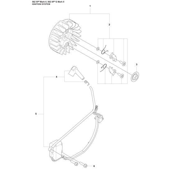 Ignition System Assembly for Husqvarna 562XPG Mark II Chainsaw