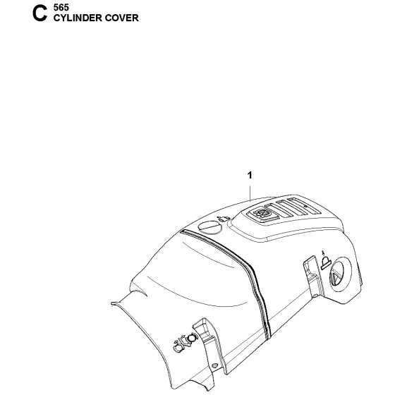 Cylinder Cover Assembly For Husqvarna 565 Chainsaw 