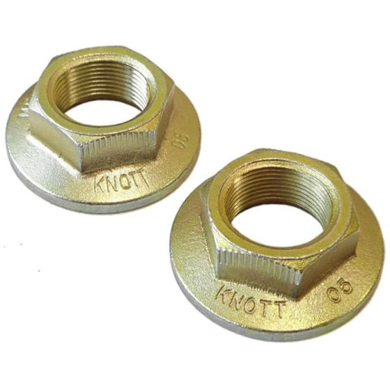 Genuine Knott Avonride One Shot Axle Nut For Sealed For Life Bearings (2 Pieces)