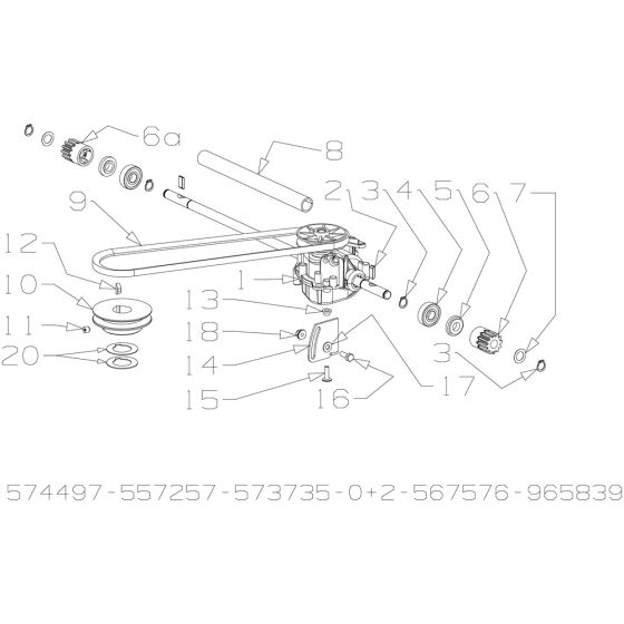 Gearbox Assembly for Masport 575AL SP 2015 Sep Mower