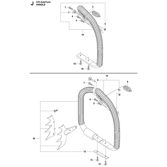 Handle Assembly for Husqvarna 576XP AutoTune Chainsaw