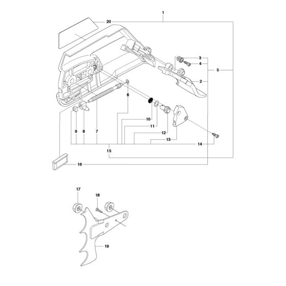 Clutch Cover Assembly for Husqvarna 576XP AutoTune Chainsaw