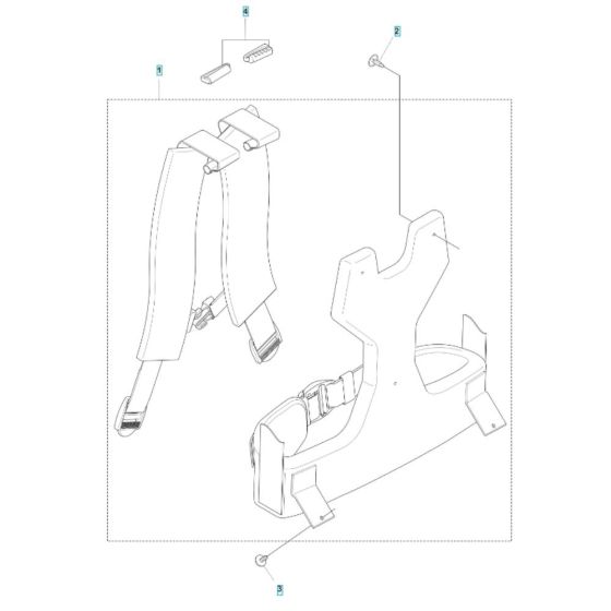 Harness Assembly for Husqvarna 580BFS Mark II Blower