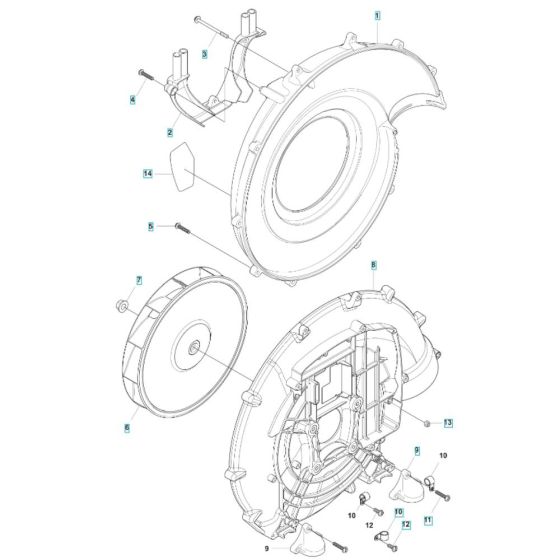 Fan Assembly for Husqvarna 580BFS Mark III Blower