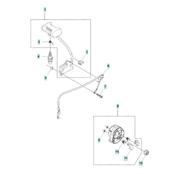 Ignition Assembly for Husqvarna 580BTS Mark II Blower