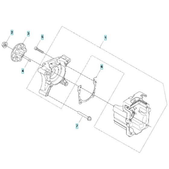 Crankcase Assembly for Husqvarna 580BTS Mark II Blower