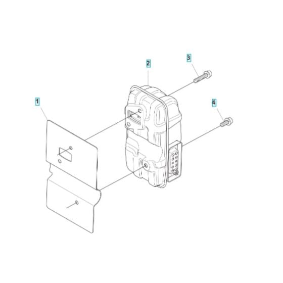 Muffler Assembly for Husqvarna 580BTS Mark III Blower