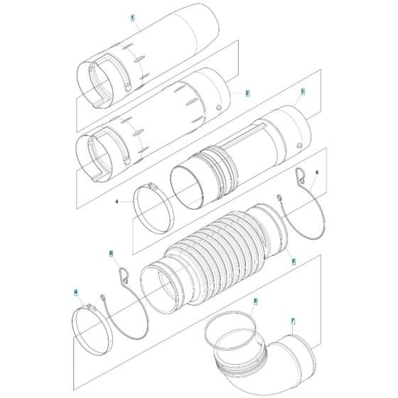 Tube Assembly for Husqvarna 580BTS Mark III Blower