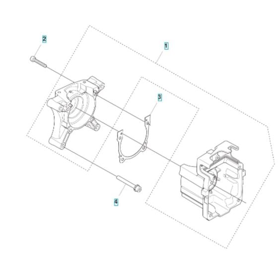 Crankcase Assembly for Husqvarna 580BTS Mark III Blower