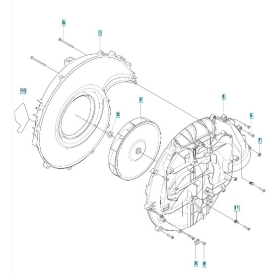 Fan Assembly for Husqvarna 590BFS Blower