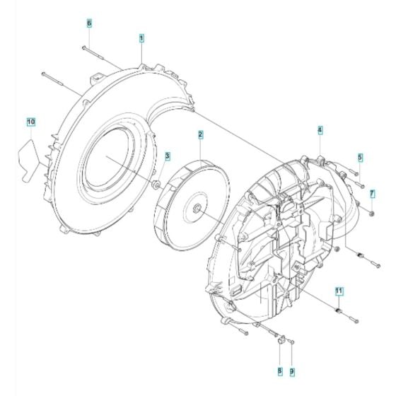 Fan Assembly for Husqvarna 590BTS Blower