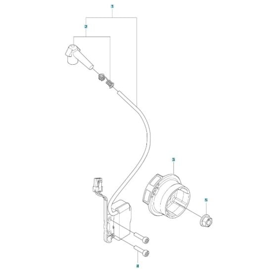 Ignition Assembly for Husqvarna 590BTS Blower