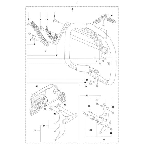 Heated Handle Wrap for Husqvarna 592 XPG Chainsaw