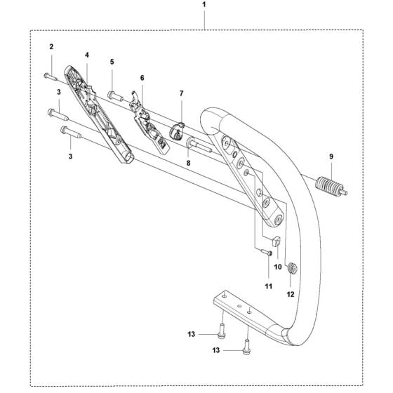 Heated Handle - 1 for Husqvarna 592 XPG Chainsaw