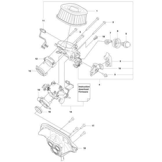 Air Filter for Husqvarna 592 XP-XPG Chainsaw