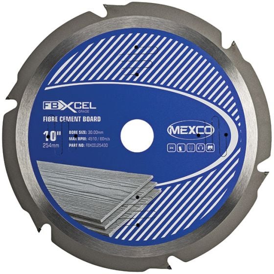 Mexco 254 X 2.4mm Diamond Blade X 6t Fibre Cement Board Pcd Blade