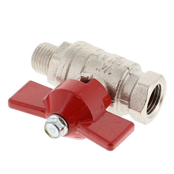 Tee Ball Valve 1/4" BSPP M/F for Belle PCX60A Plate Compactor - 6/0222