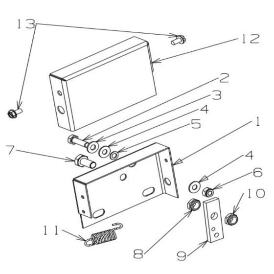 OPC Safety Cut Out Assembly for Masport 600 (2014) Mower