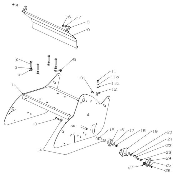 Chassis Assembly for Masport 600 (2014) Mower