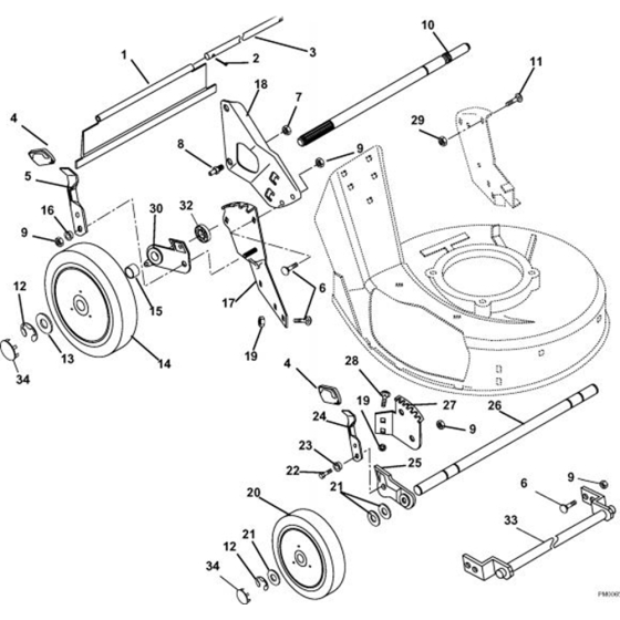 Wheels & Tires  for Husqvarna 600 C Lawn Mowers