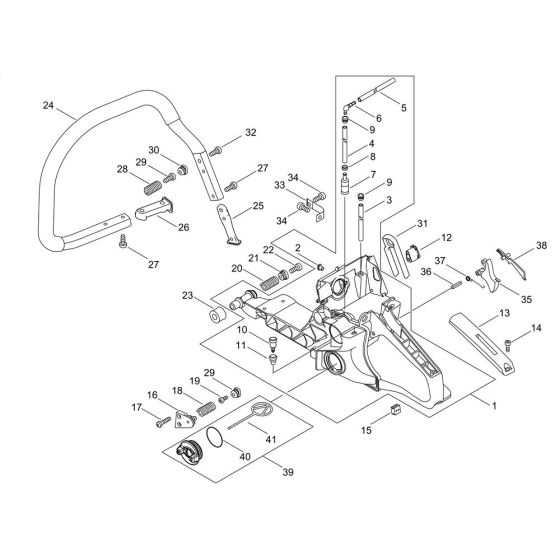 Handle for Shindaiwa 601SX Chainsaw